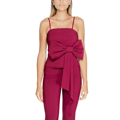 Rinascimento Bordeaux Polyester Toppe &amp; T-shirt