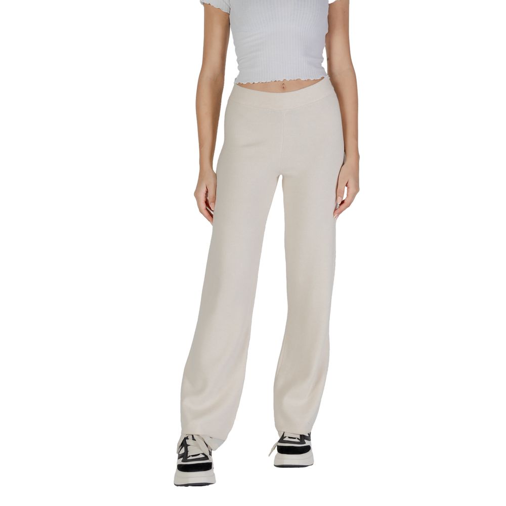 Vero Moda Cream Viscose Jeans &amp; Pant