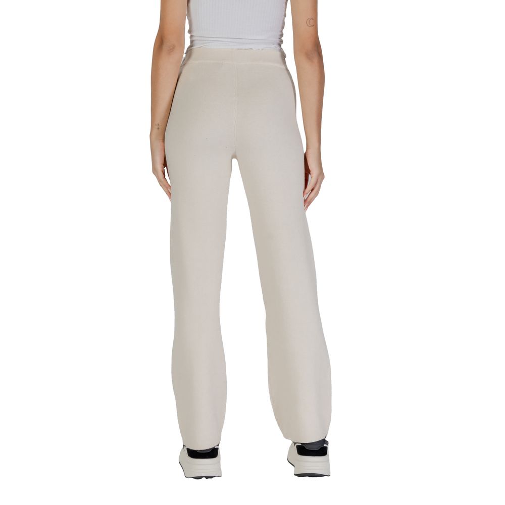 Vero Moda Cream Viscose Jeans &amp; Pant