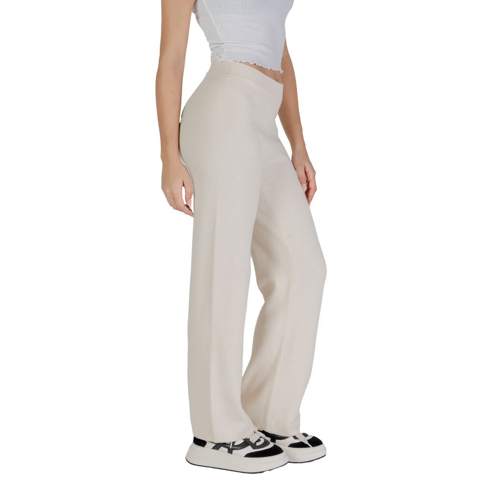 Vero Moda Cream Viscose Jeans &amp; Pant