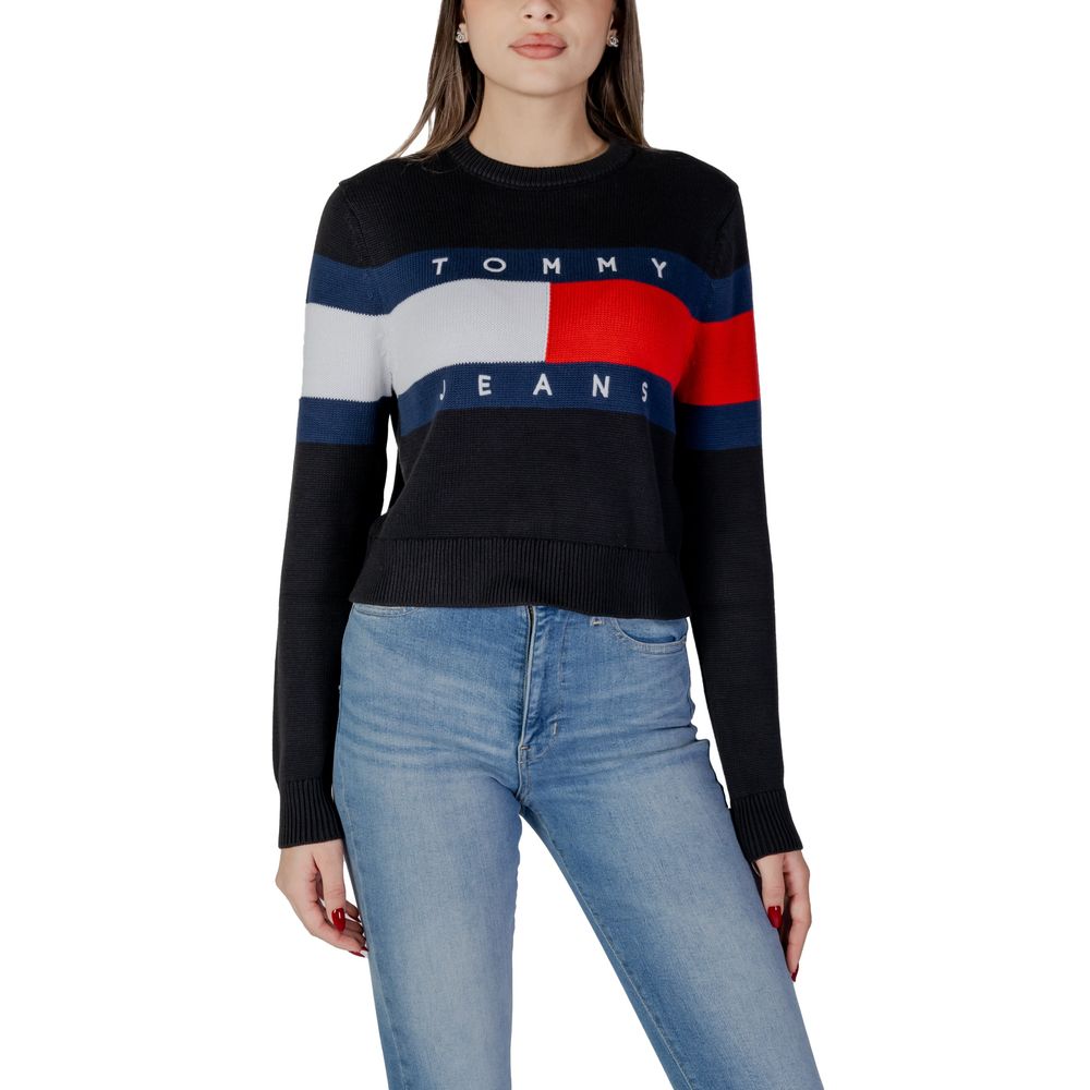 Tommy Hilfiger Jeans Sorte Bomuld Rigenerato Toppe &amp; T-shirt