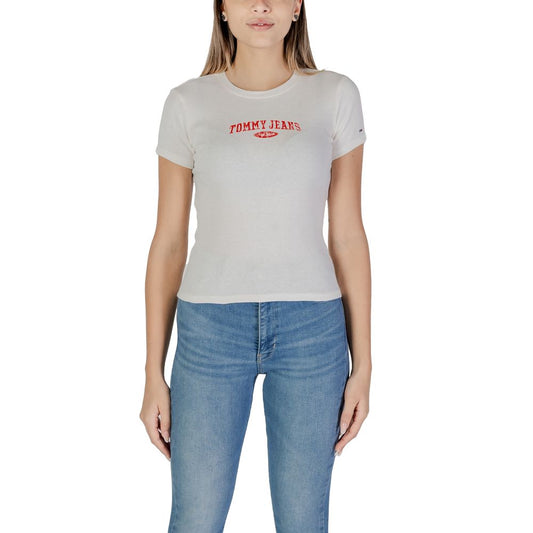 Tommy Hilfiger Jeans Hvide bomuldstoppe &amp; T-shirt