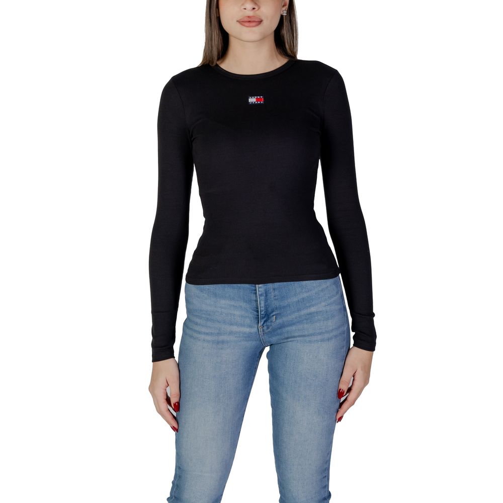 Tommy Hilfiger Jeans Sorte Bomuld Rigenerato Toppe &amp; T-shirt