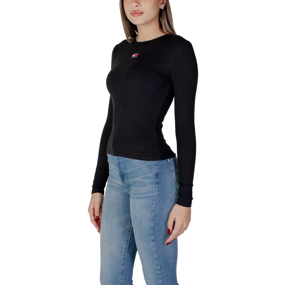 Tommy Hilfiger Jeans Sorte Bomuld Rigenerato Toppe &amp; T-shirt