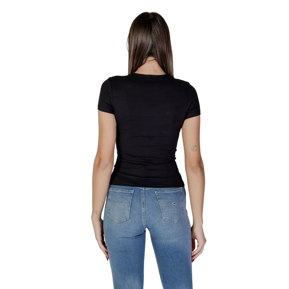 Tommy Hilfiger Jeans Sorte Bomuld Rigenerato Toppe &amp; T-shirt