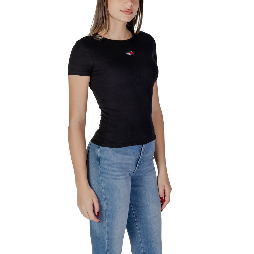 Tommy Hilfiger Jeans Sorte Bomuld Rigenerato Toppe &amp; T-shirt