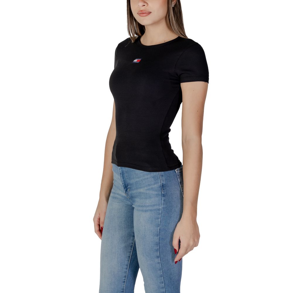 Tommy Hilfiger Jeans Sorte Bomuld Rigenerato Toppe &amp; T-shirt