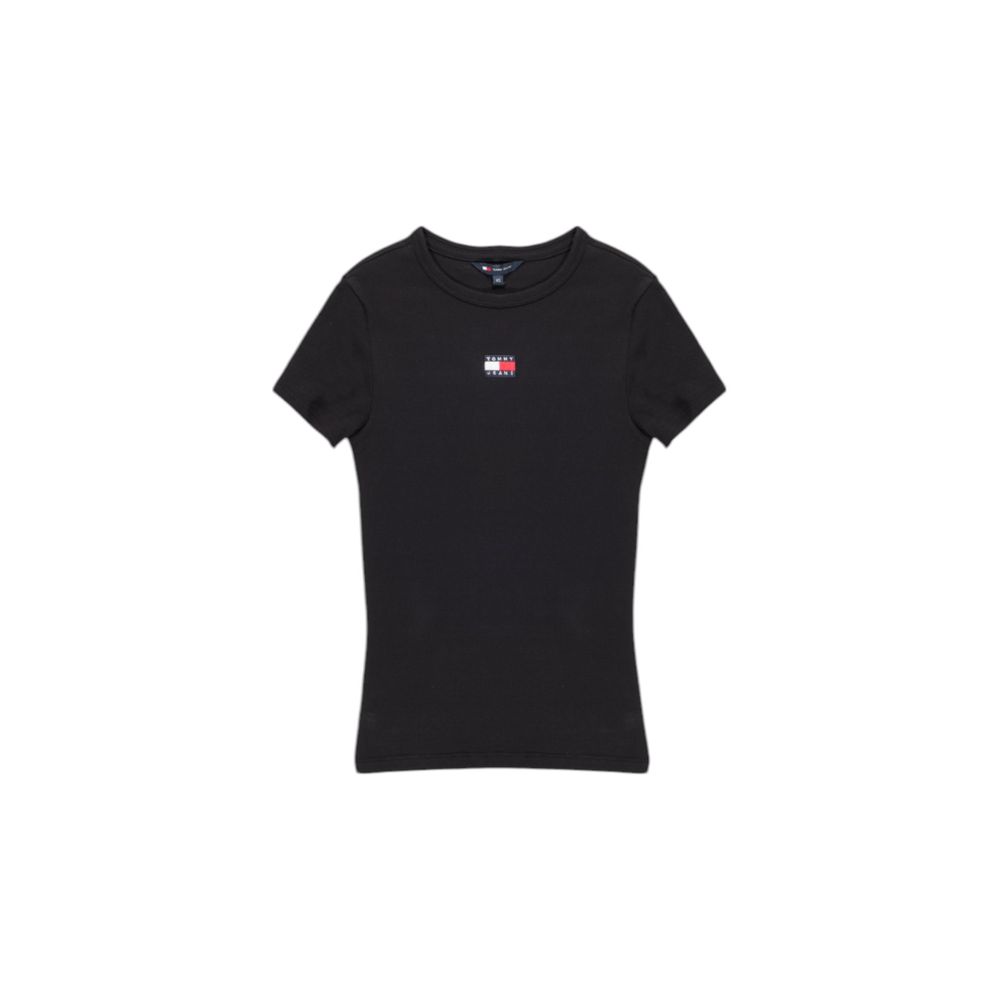 Tommy Hilfiger Jeans Sorte Bomuld Rigenerato Toppe &amp; T-shirt