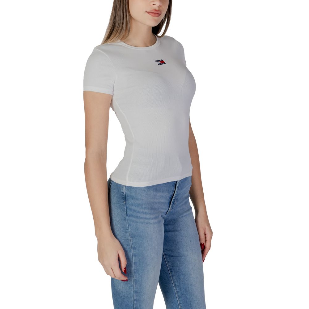 Tommy Hilfiger Jeans Creme Bomuld Rigenerato Toppe &amp; T-shirt