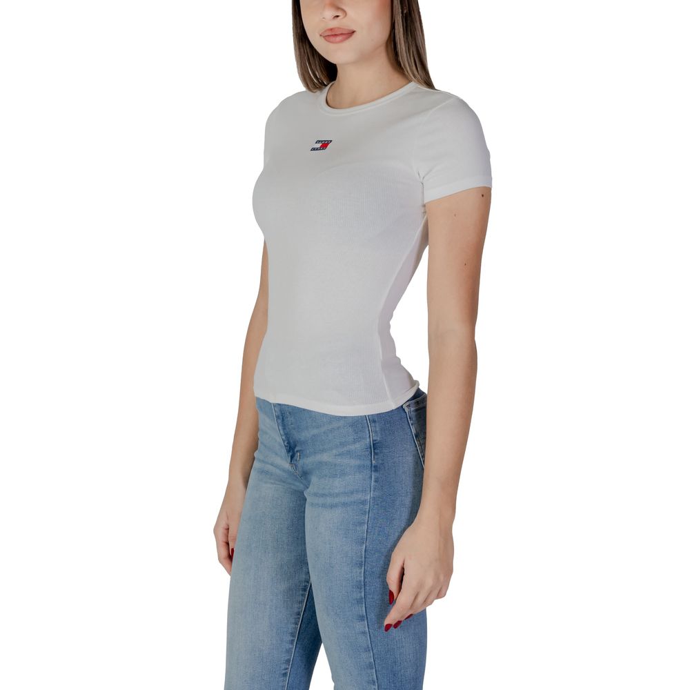 Tommy Hilfiger Jeans Creme Bomuld Rigenerato Toppe &amp; T-shirt