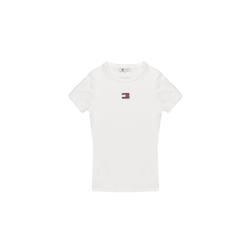 Tommy Hilfiger Jeans Creme Bomuld Rigenerato Toppe &amp; T-shirt