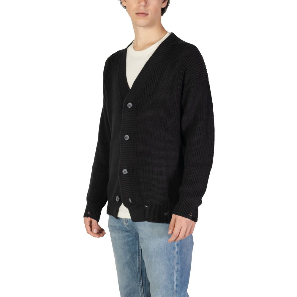 Underclub Black Cotton Cardigan