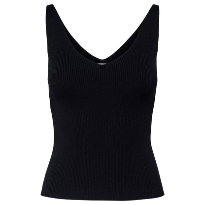 Jacqueline De Yong Sorte Viskose Toppe &amp; T-shirt