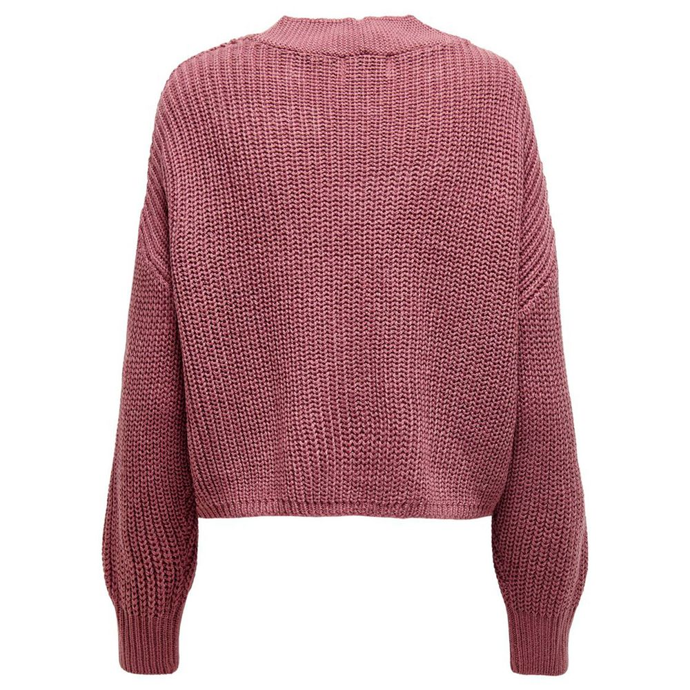 Kun rød akryl cardigan