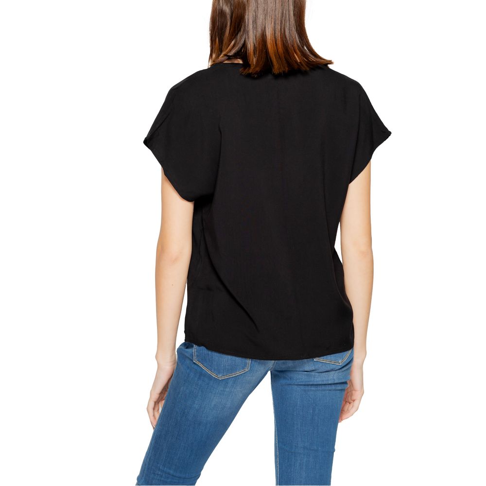 Jacqueline De Yong Sorte Viskose Toppe &amp; T-shirt