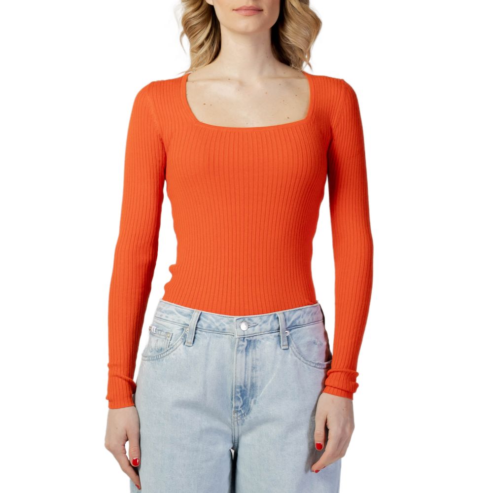 Vero Moda Orange Viscose Toppe &amp; T-Shirt