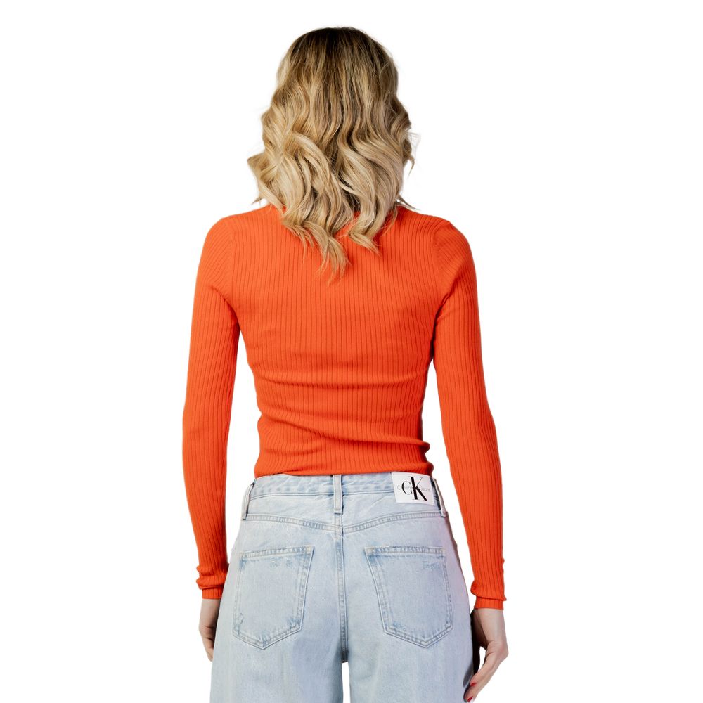 Vero Moda Orange Viscose Toppe &amp; T-Shirt