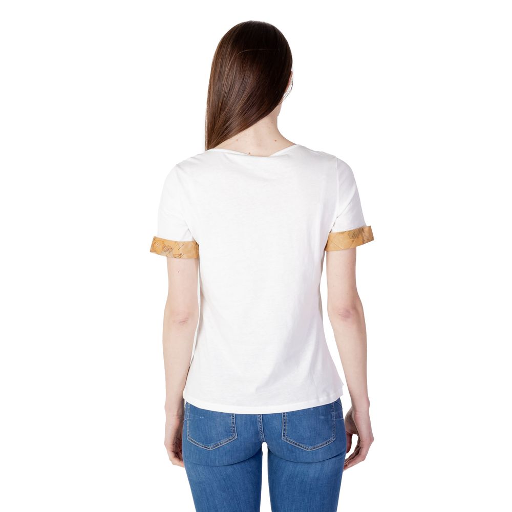 Alviero Martini Prima Classe Cream Bomuld Toppe &amp; T-shirt