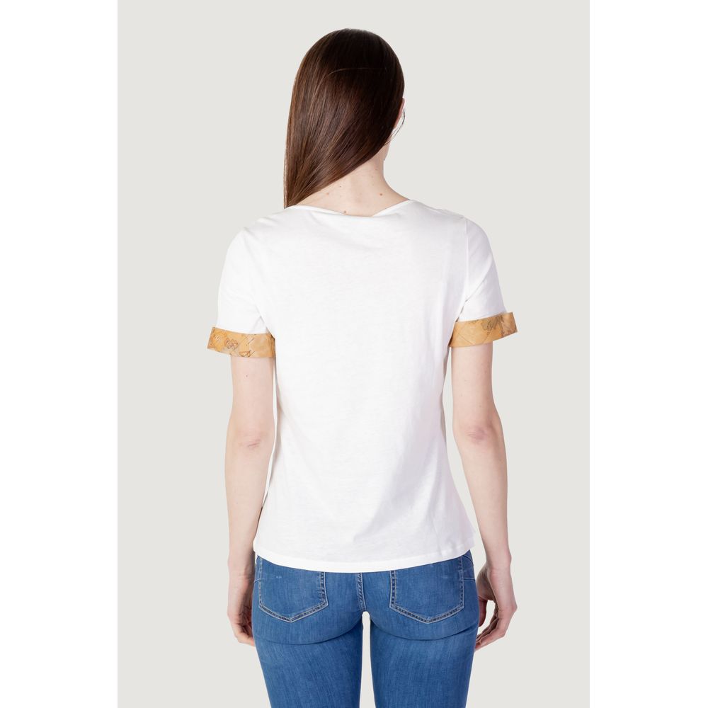 Alviero Martini Prima Classe Cream Bomuld Toppe &amp; T-shirt