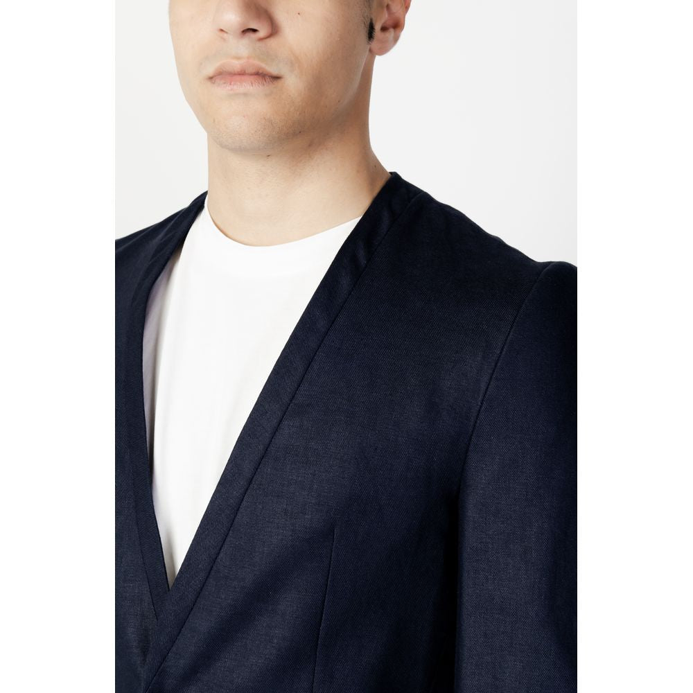 Antony Morato blå linned blazer