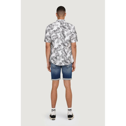 Only &amp; Sons Hvid Bomuldsskjorte
