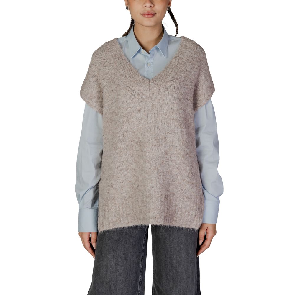 Vero Moda Beige Genbrugspolyester Sweater