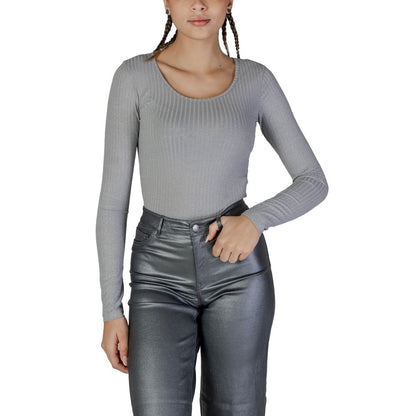 Vero Moda Sølvfarvede Toppe &amp; T-shirt i Genbrugspolyester
