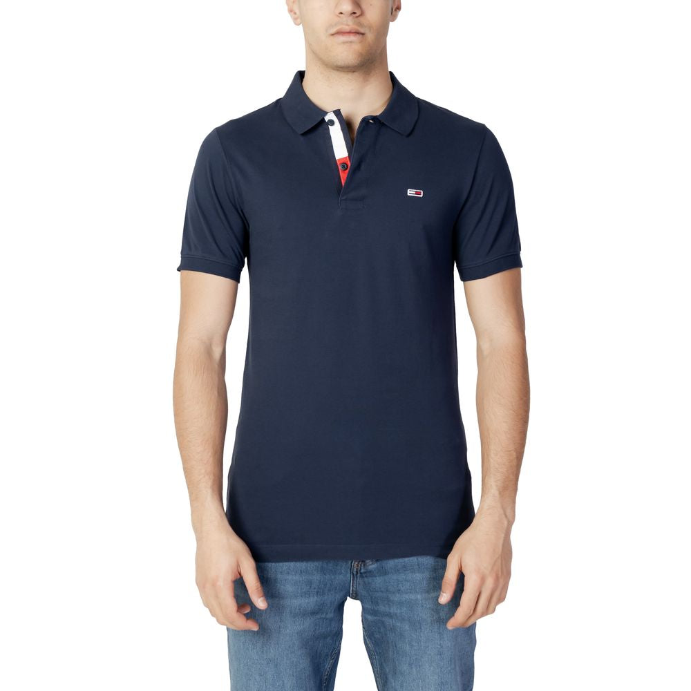 Tommy Hilfiger Jeans blå bomuld poloshirt