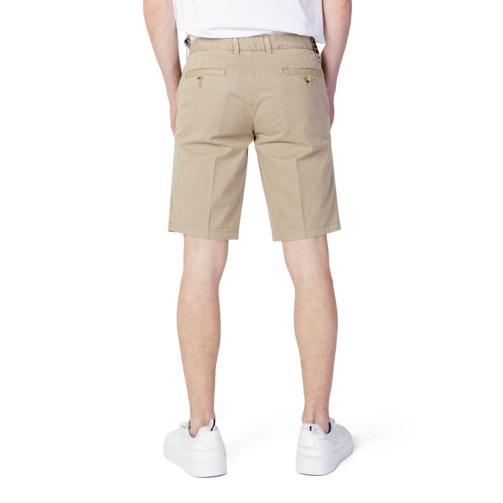 Blauer Beige Bomuld Short