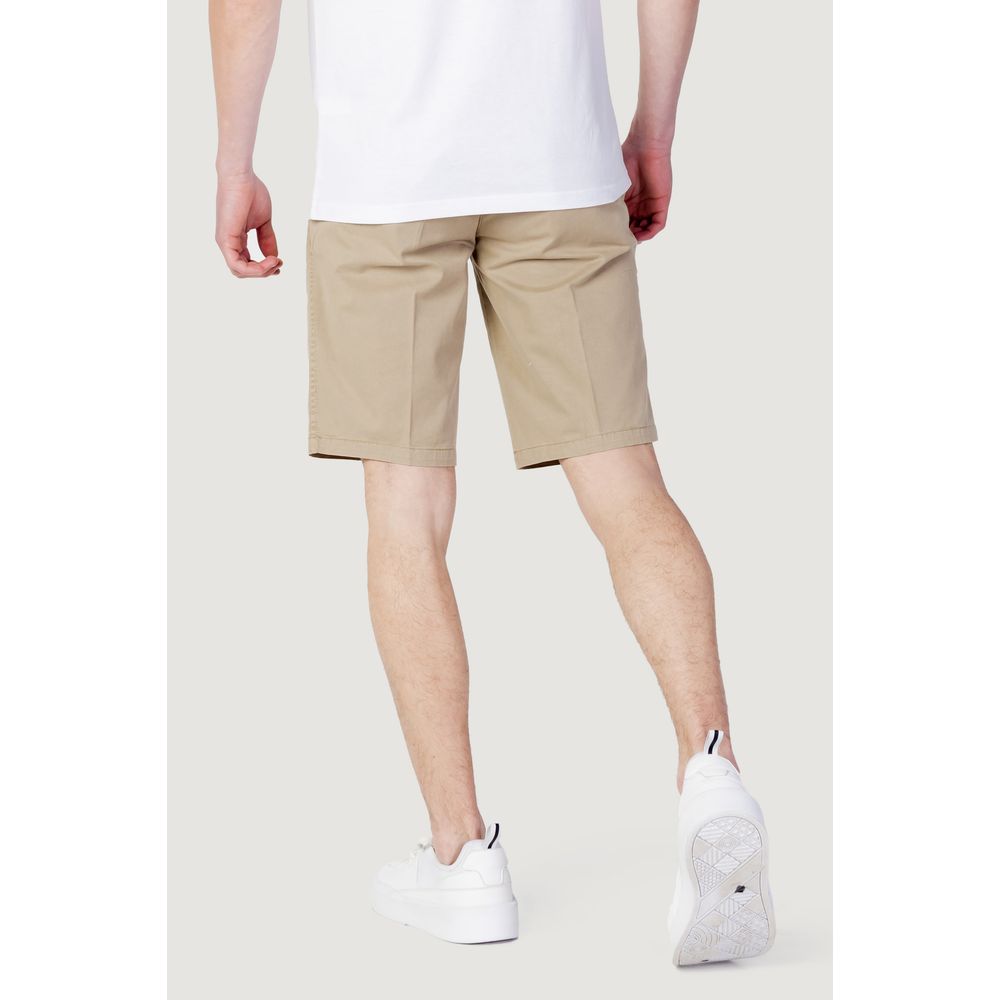 Blauer Beige Bomuld Short