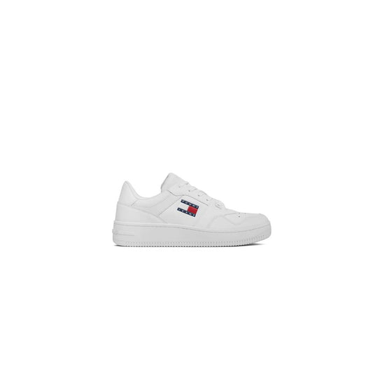 Tommy Hilfiger Jeans Hvide Lædersneaker