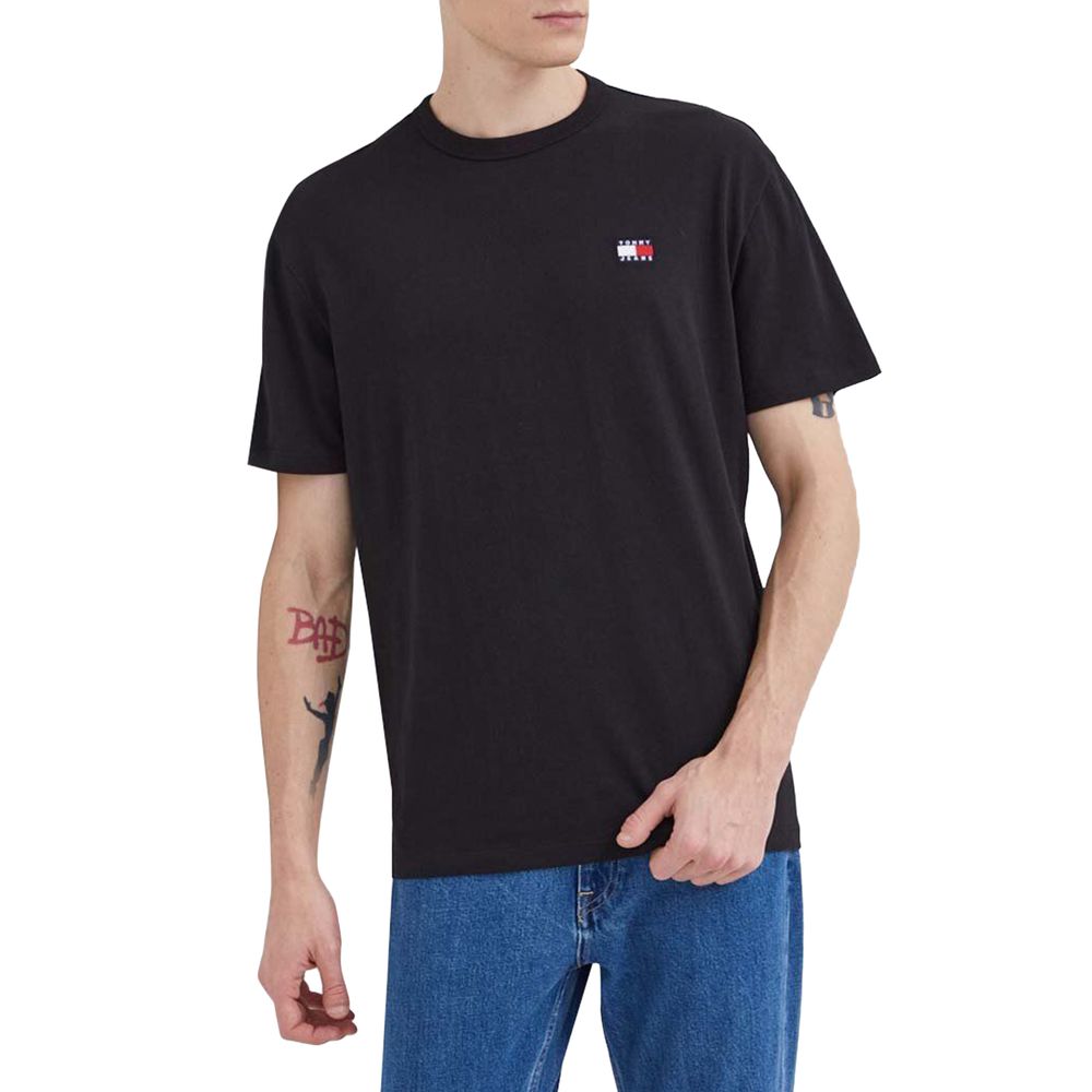 Tommy Hilfiger Jeans Sort økologisk bomuld T-shirt