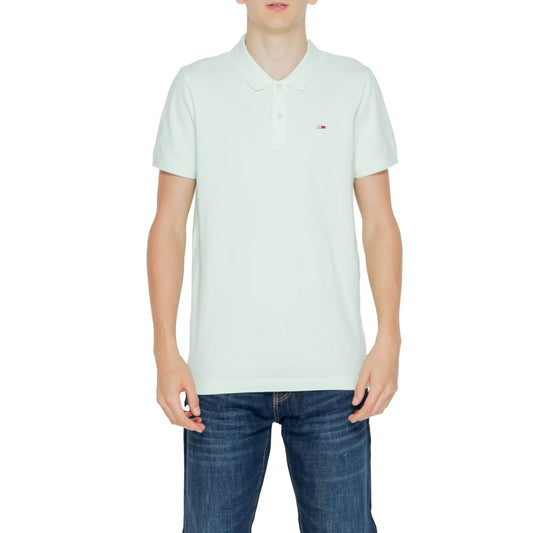 Tommy Hilfiger Jeans Grøn bomuldspoloshirt