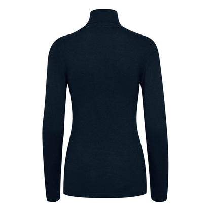 ICHI Blue Viscose Sweater