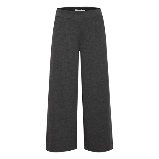 ICHI Grå Genbrugspolyester Jeans &amp; Bukser