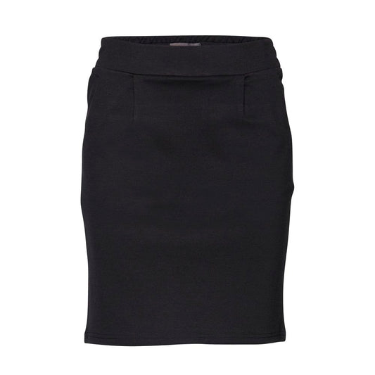 ICHI Black Polyester Skirt