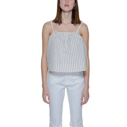Vero Moda Beige Økologiske Bomuldstoppe &amp; T-shirt