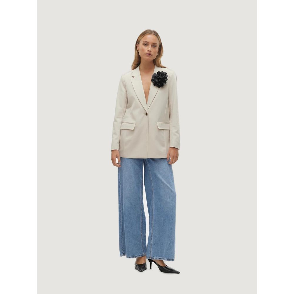 Vero Moda Beige polyesterdragter og blazer