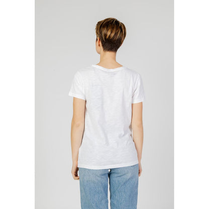 Blauer White Cotton Tops & T-Shirt