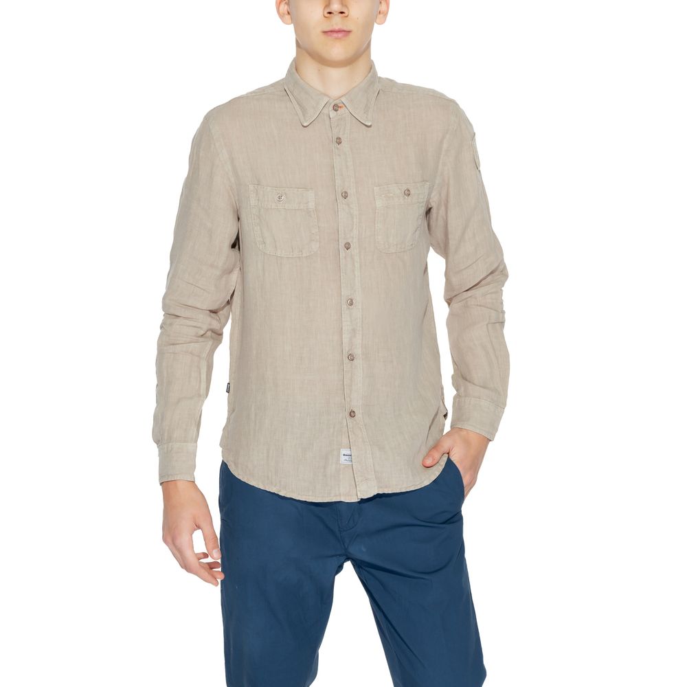 Blauer Beige hørskjorte