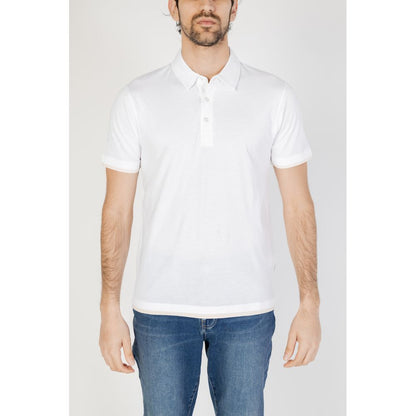 Hamaki-Ho White Cotton Polo Shirt