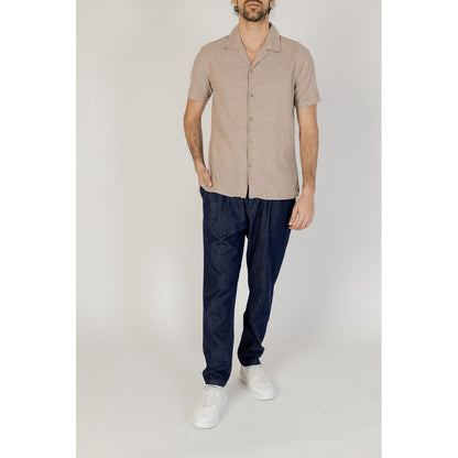 Hamaki-Ho Beige Linen Shirt