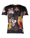 Dolce & Gabbana Black Pig Family T-shirt i bomuld med rund hals