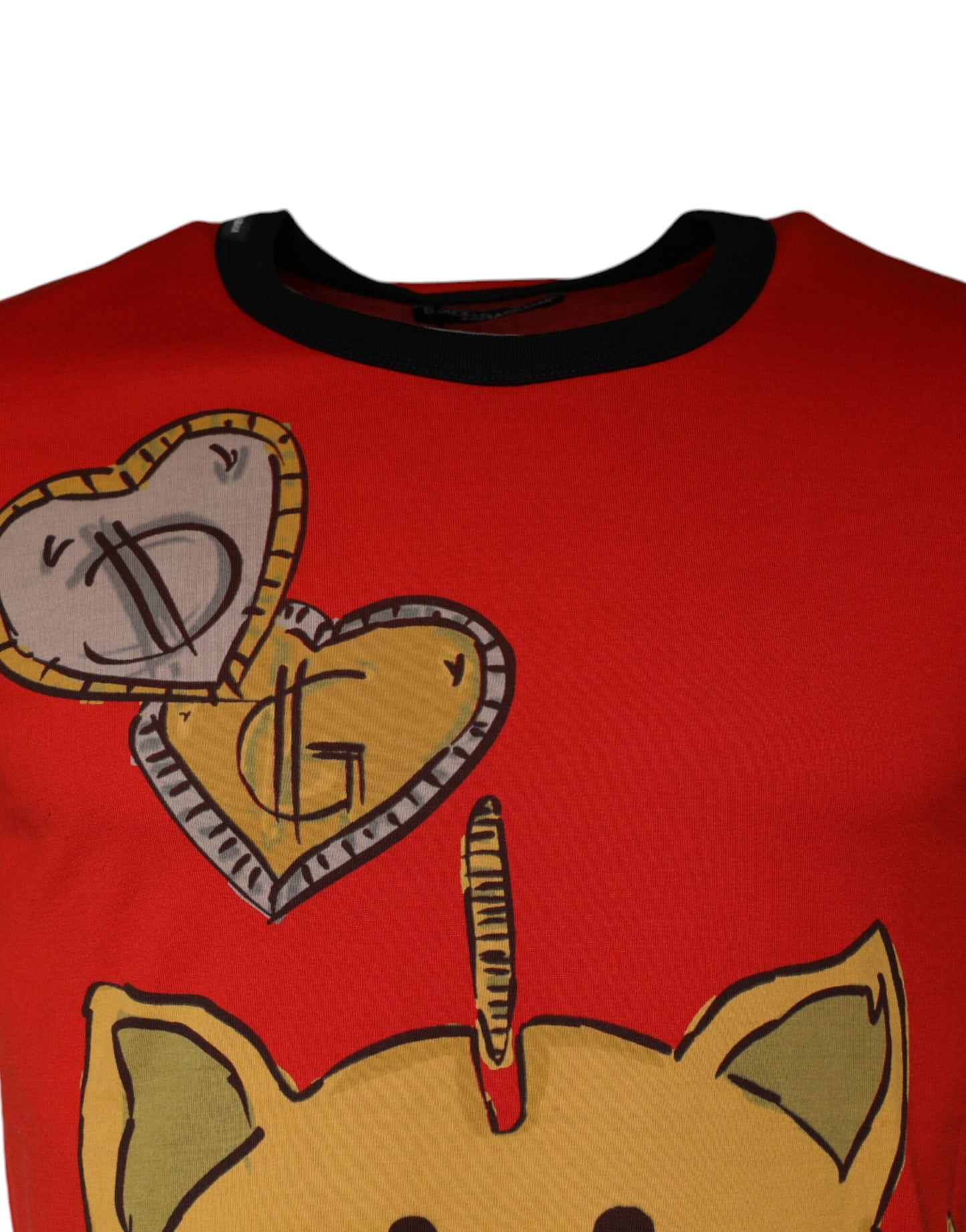 Dolce &amp; Gabbana Red 2019 Year Of The Pig kortærmet T-shirt