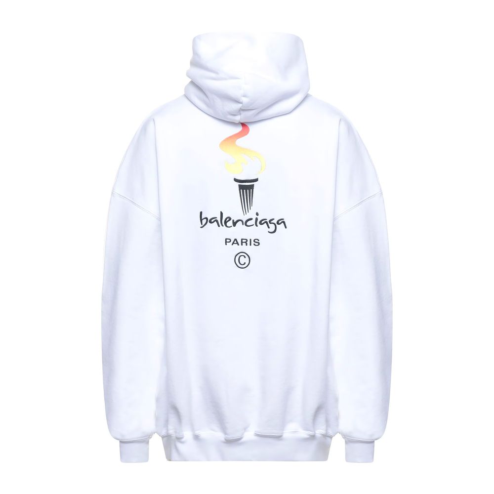 Balenciaga hvid bomuldstrøje