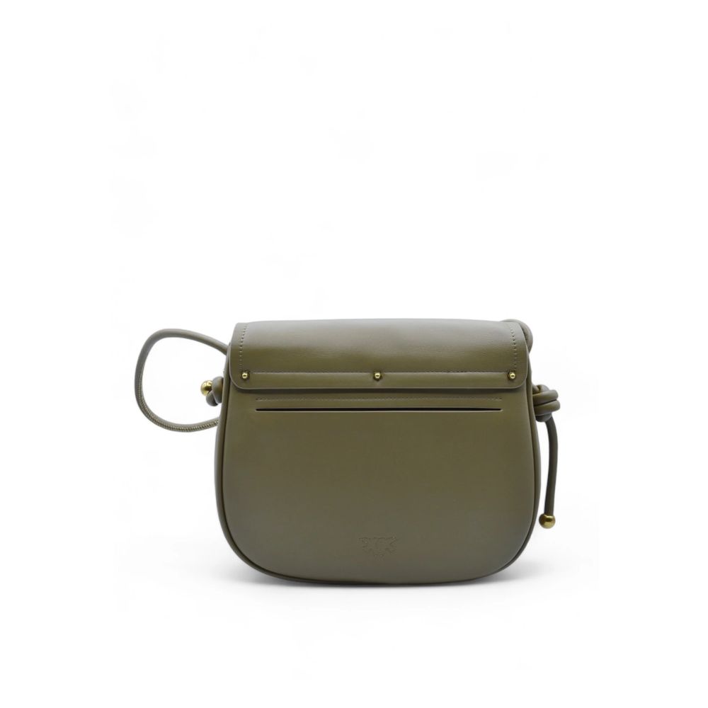 PINKO Green Leather Women Crossbody Bag