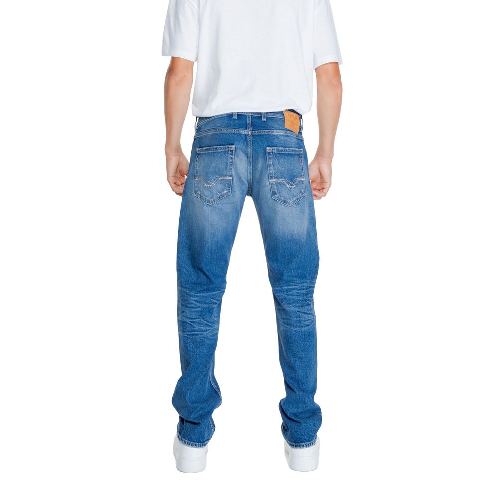 Replay Blue Cotton Jeans &amp; Pant