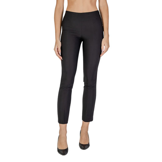 Sandro Ferrone Sorte Polyester Jeans &amp; Bukser