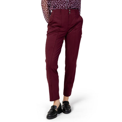 Street One Bordeaux Polyester Jeans &amp; Bukser
