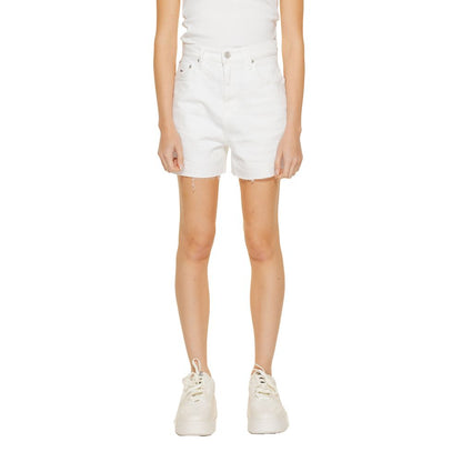 Tommy Hilfiger Jeans Hvide Genbrugsbomuldsshorts